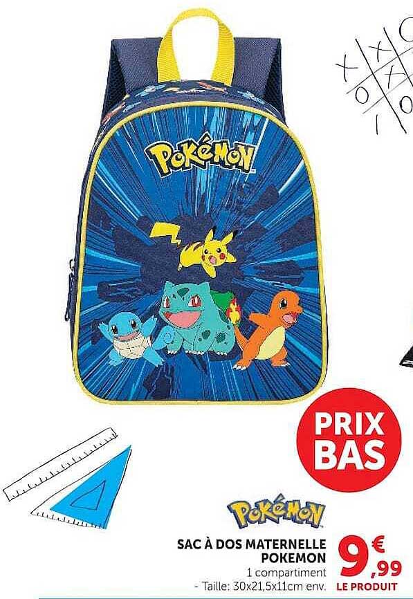 SAC À DOS MATERNELLE POKEMON