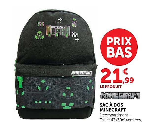 SAC À DOS MINECRAFT
