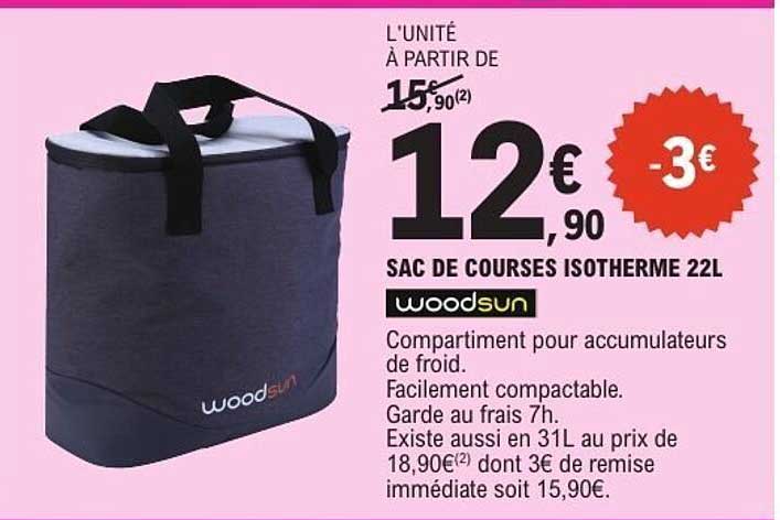 SAC DE COURSES ISOTHERME 22L