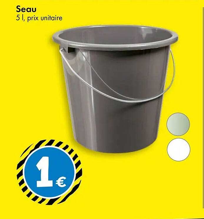 Seau 5 l, prix unitaire