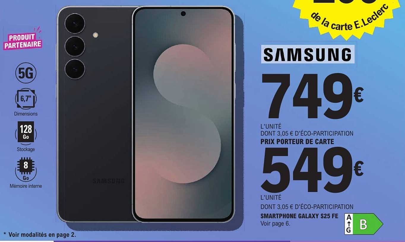 SMARTPHONE GALAXY S25 FE