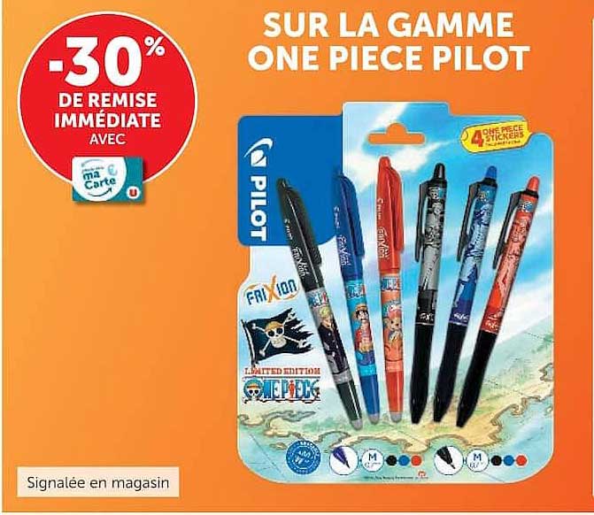 SUR LA GAMME ONE PIECE PILOT