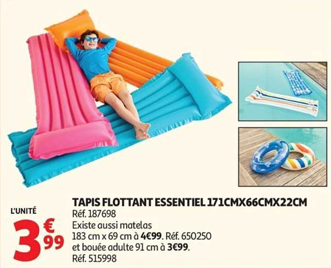 TAPIS FLOTTANT ESSENTIEL 171CMX66CMX22CM
