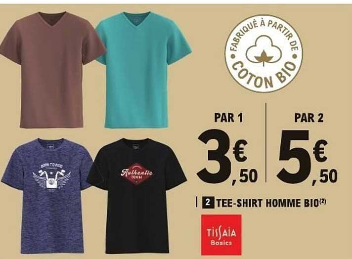 TEE-SHIRT HOMME BIO