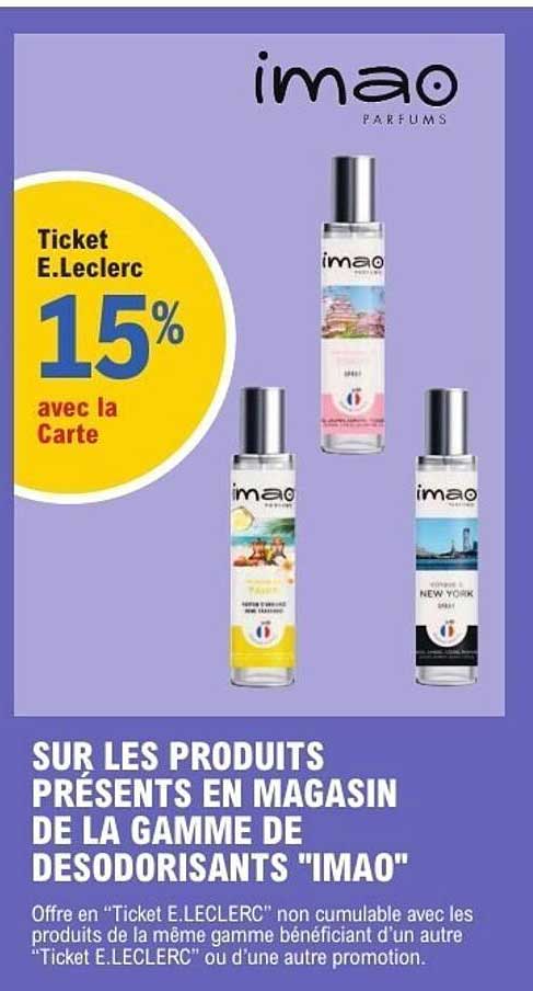 Ticket E.Leclerc 15% avec la Carte