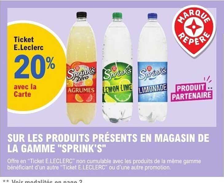 Ticket E.Leclerc 20% avec la Carte