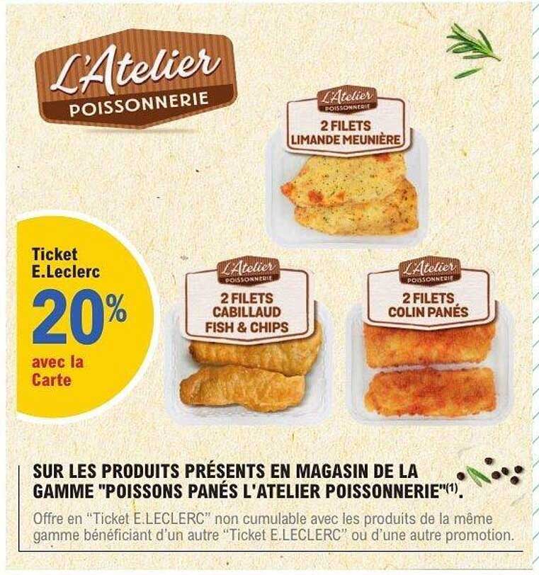 Ticket E.Leclerc 20% avec la Carte