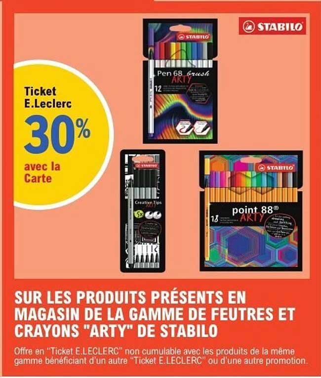 Ticket E.Leclerc 30% avec la Carte