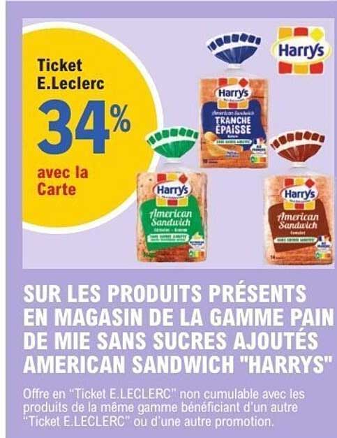 Ticket E.Leclerc 34% avec la Carte