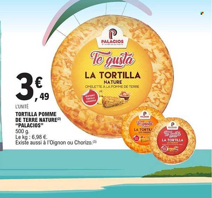 TORTILLA POMME DE TERRE NATURE «PALACIOS»