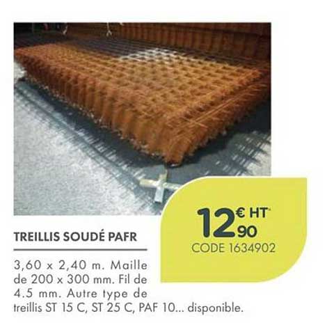 TREILLIS SOUDÉ PAFR