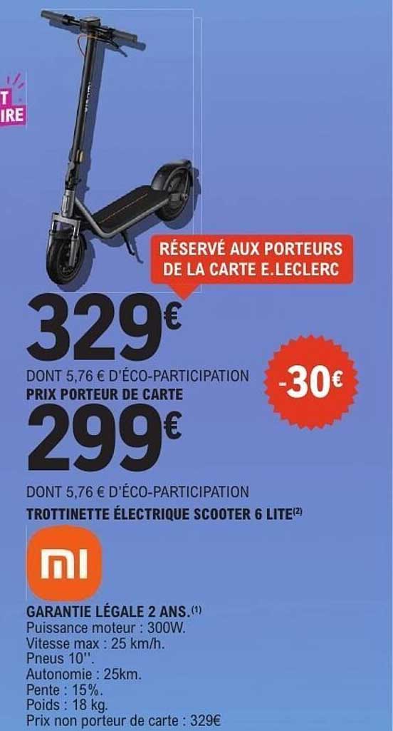 TROTTINETTE ÉLECTRIQUE SCOOTER 6 LITE