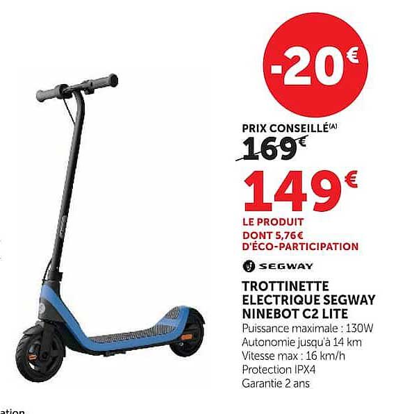 TROTTINETTE ELECTRIQUE SEGWAY NINEBOT C2 LITE