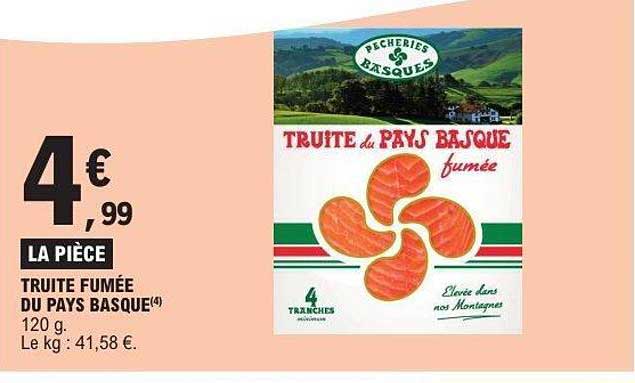 TRUITE FUMÉE DU PAYS BASQUE(4) 120 g