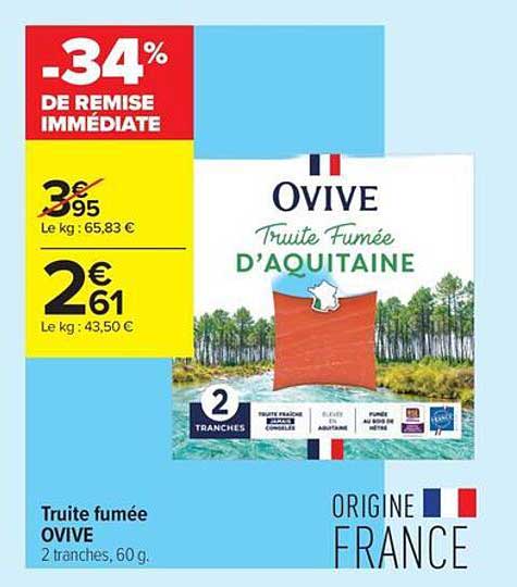 Truite fumée OVIVE
