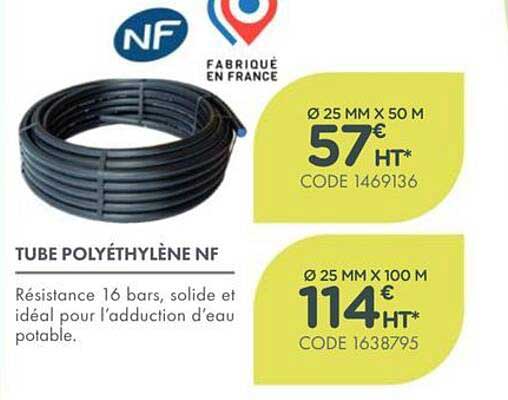 TUBE POLYÉTHYLÈNE NF