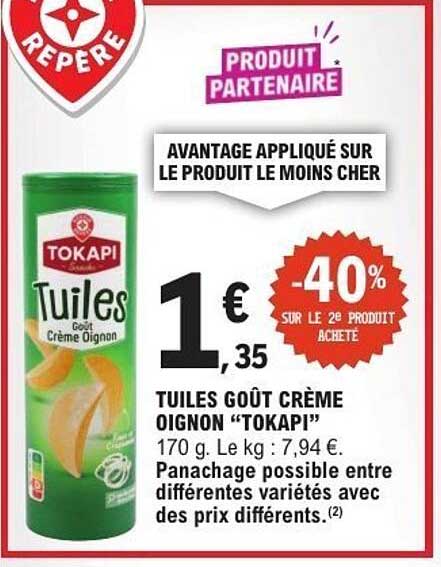 TUILES GOÛT CRÈME OIGNON “TOKAPI”