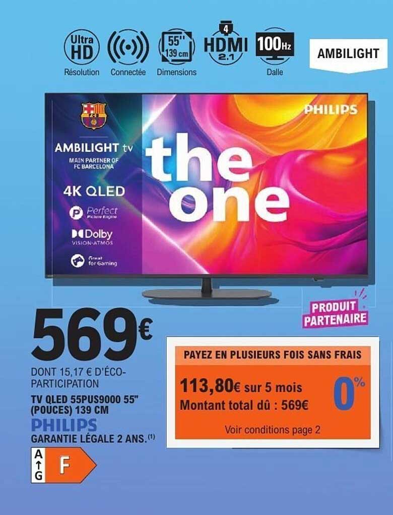 TV OLED 55PUS9000 55" (POUCES) 139 CM PHILIPS