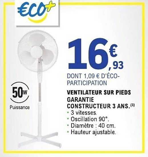 VENTILATEUR SUR PIEDS GARANTIE CONSTRUCTEUR 3 ANS. (3)