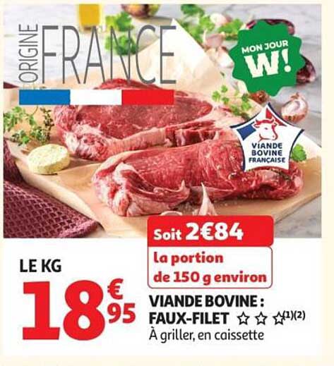 VIANDE BOVINE : FAUX-FILET