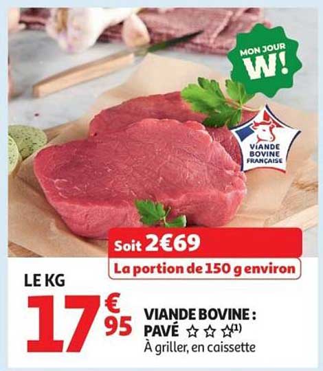 VIANDE BOVINE : PAVÉ