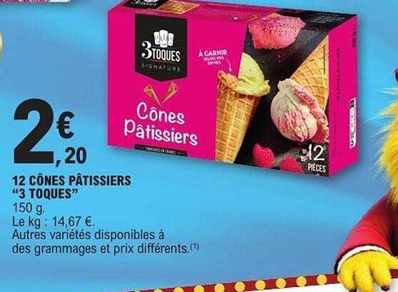 12 CÔNES PÂTISSIERS “3 TOQUES”