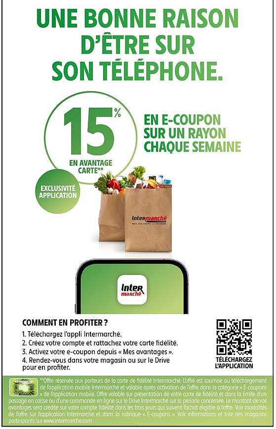 15% EN AVANTAGE CARTE**
