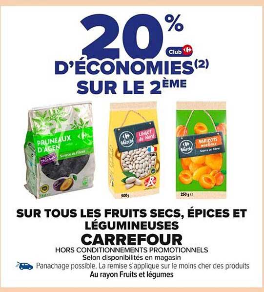 20% d'économies sur le 2ème