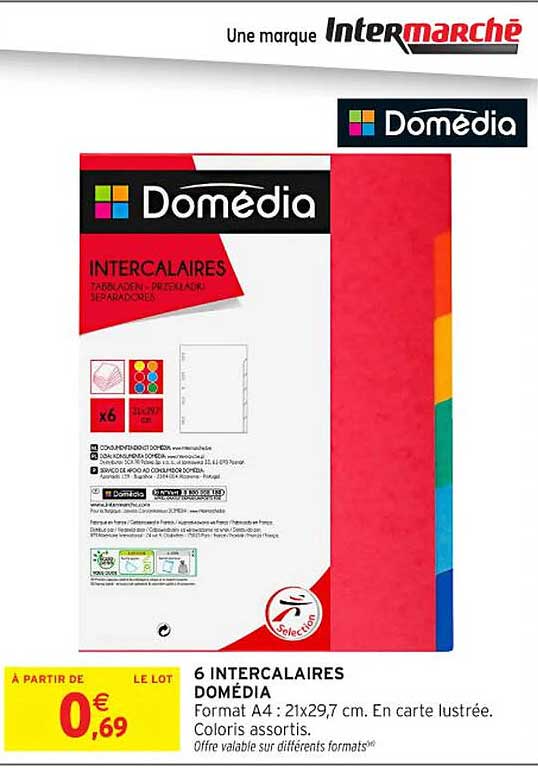 6 INTERCALAIRES DOMÉDIA