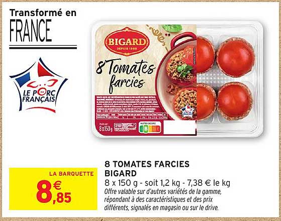 8 TOMATES FARCIES BIGARD