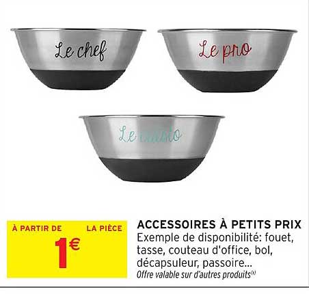 ACCESSOIRES À PETITS PRIX