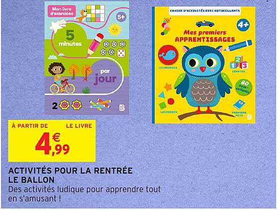 ACTIVITÉS POUR LA RENTRÉE LE BALON
