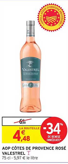 AOP CÔTES DE PROVENCE ROSÉ VALESTREL