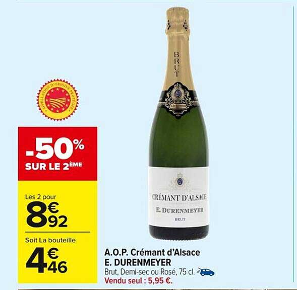 A.O.P. Crémant d’Alsace E. DURENMEYER
