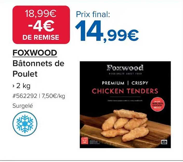 Bâtonnets de Poulet Foxwood