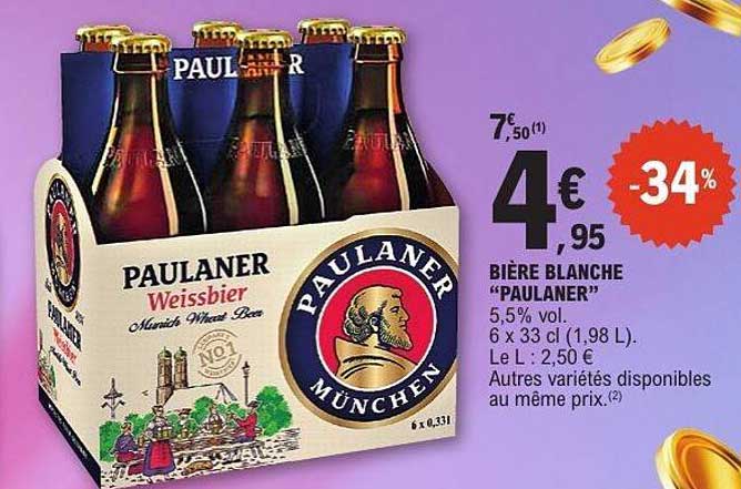 BIÈRE BLANCHE "PAULANER"