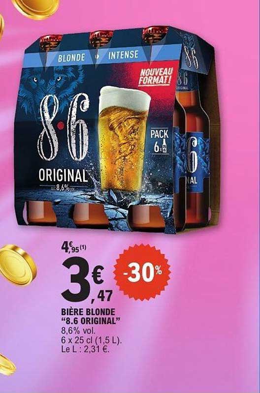 BIÈRE BLONDE "8.6 ORIGINAL"