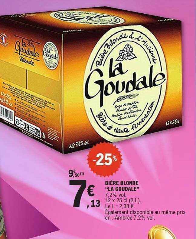 BIÈRE BLONDE "LA GOUDALE"