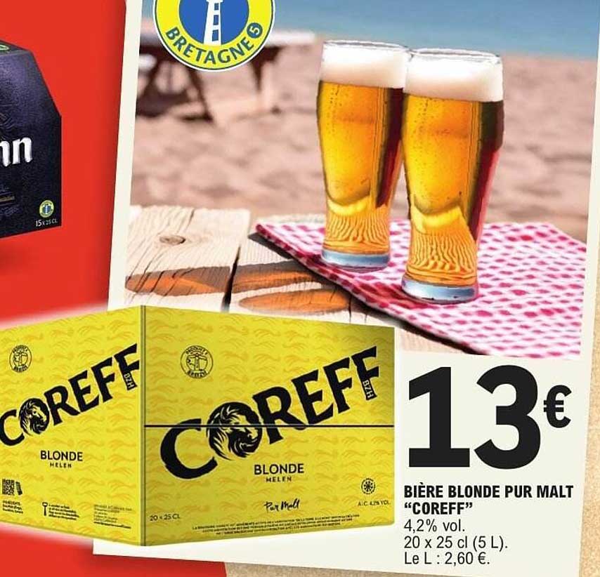 BIÈRE BLONDE PUR MALT "COREFF"