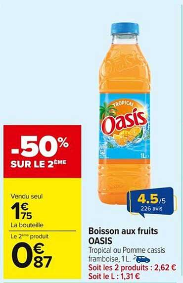 Boisson aux fruits OASIS