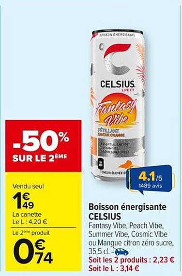 Boisson énergisante CELSIUS
