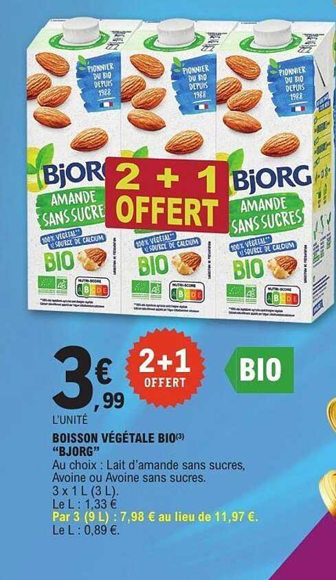BOISSON VÉGÉTALE BIO BJÖRG