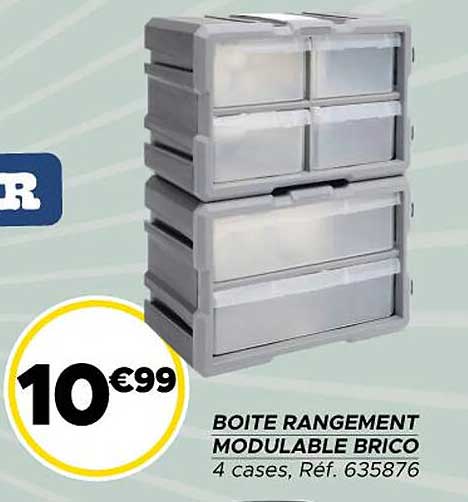 BOITE RANGEMENT MODULABLE BRICO