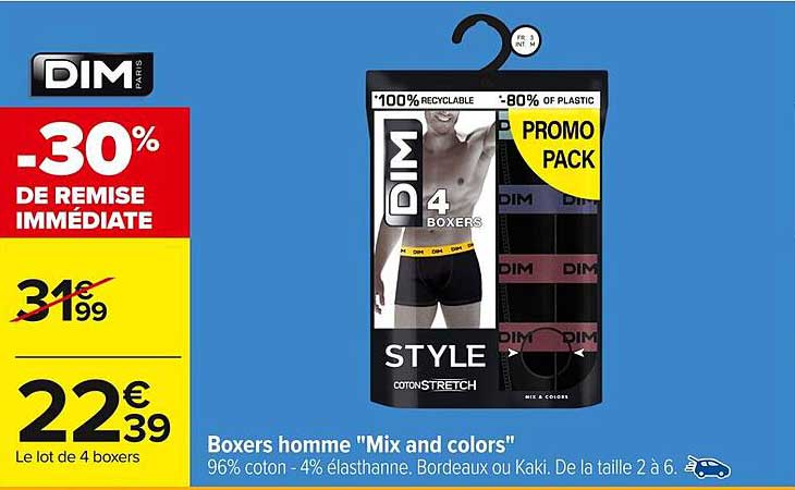 Boxers homme "Mix and colors"