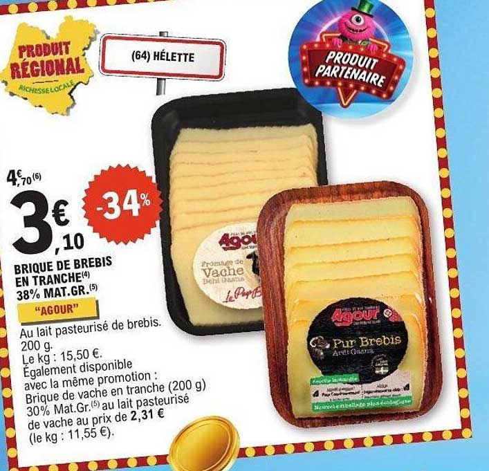 Brique de brebis en tranché 38% Mat.Gr.