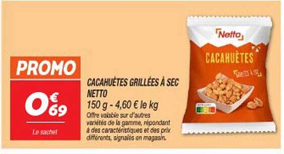 CACAHUÈTES GRILLÉES À SEC