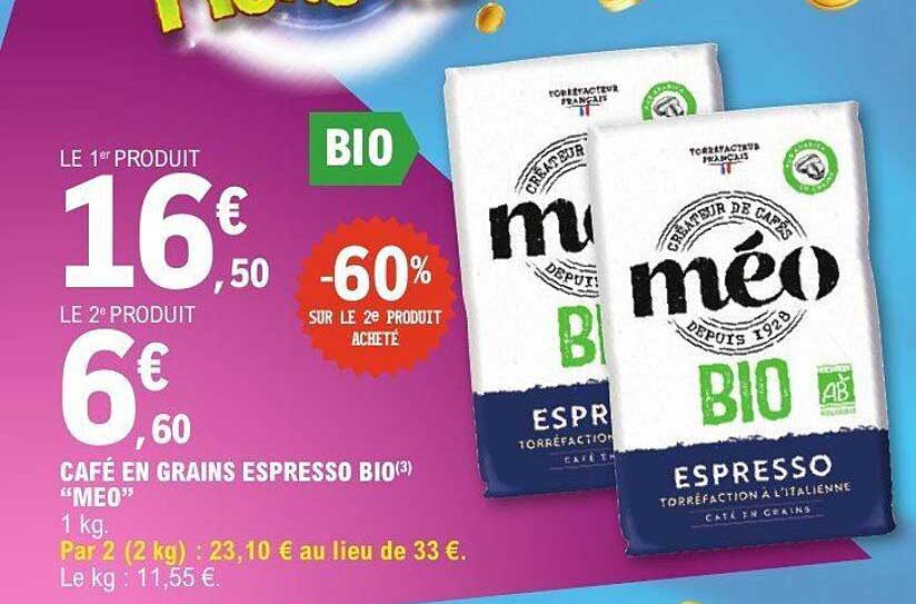 CAFE EN GRAINS ESPRESSO BIO "MEO"