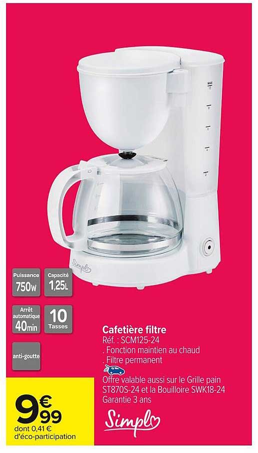 Cafetière filtre