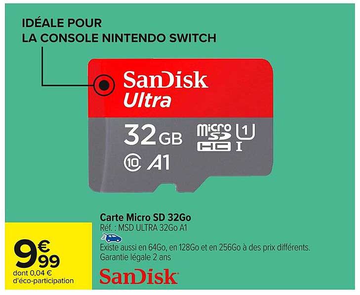 Carte Micro SD 32Go