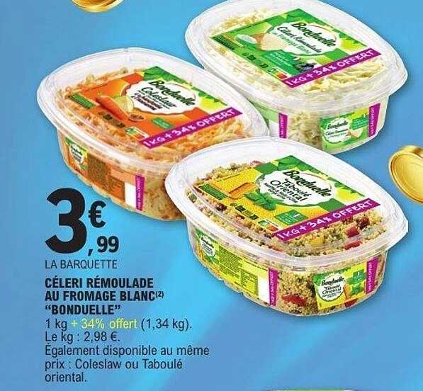 CÉLERI RÉMOULADE AU FROMAGE BLANC "BONDUELLE"
